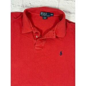 Polo Ralph Lauren Shirt Mens XXL Red Short Sleeve Polo Golf 100% Cotton 2XL